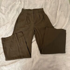 Sassy Zoey Chocolate Brown Wide Leg Trousers